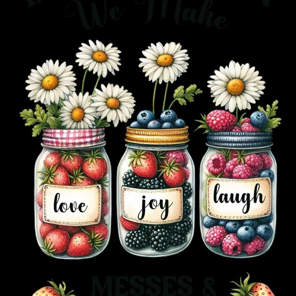 In This Kitchen We Make Messes and Memories,  Kitchen Towel Set, Cute Dish Towel - Picture 3 of 9